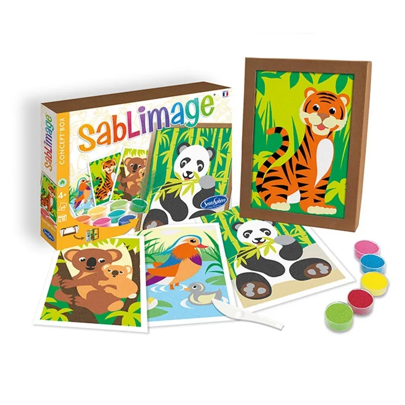 Sablimage Concept'Box - Endangered animals - STS-8805 - SentoSphère - Glitter boards - Le Nuage de Charlotte