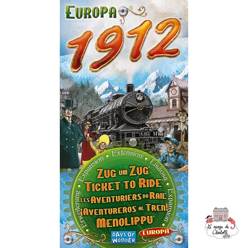 Les Aventuriers du Rail - Ext. Europa 1912 - DOW-7581 - Days of Wonder - Jeux de société - Le Nuage de Charlotte