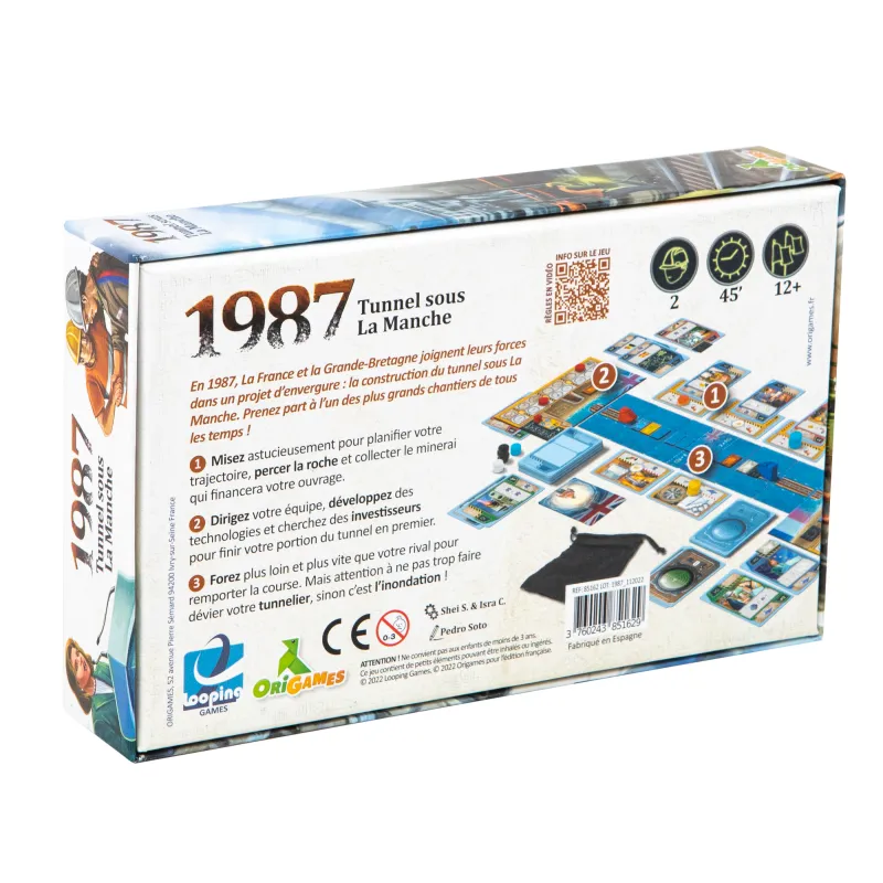 1987 Tunnel sous La Manche - ORI-02239 - Origames - Board Games - Le Nuage de Charlotte