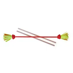 Set Acrobat Flower Stick ROSE, fleur rose/jaune/orange + bâtons à main - EUR-515763 - Eureka! 3D Puzzle - Jonglerie - Le Nuag...