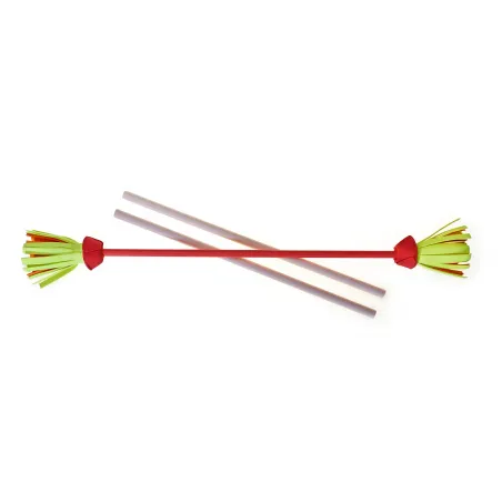 Set Acrobat Flower Stick ROSE, fleur rose/jaune/orange + bâtons à main - EUR-515763 - Eureka! 3D Puzzle - Jonglerie - Le Nuag...