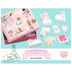 Lucille message stamps - DJE-DD03625 - Djeco - Children's Stamps - Le Nuage de Charlotte