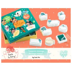 Lam message stamps - DJE-DD03626 - Djeco - Children's Stamps - Le Nuage de Charlotte