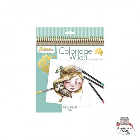 Carnet de coloriage Wild 3 - AVM-GY077 - Avenue Mandarine - Dessins et peintures - Le Nuage de Charlotte