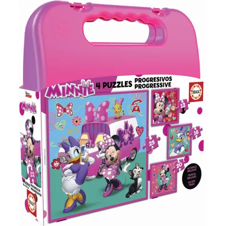 Malette Puzzles Progréssifs Minnie Happy Helpers 12+16+20+25 - EDU-17638 - Educa Borras - Puzzles - Le Nuage de Charlotte