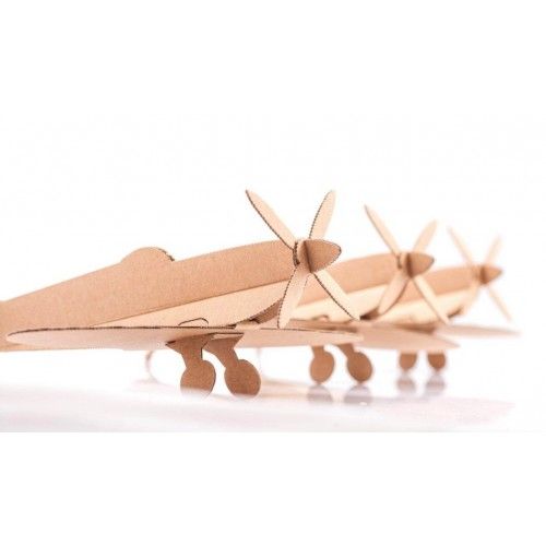 Two Spitfire Planes (nature) - LEO-L01031-N - Leolandia - Maquettes en carton - Le Nuage de Charlotte