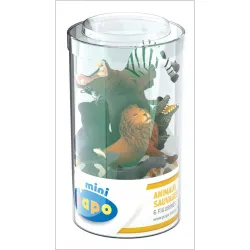 Mini PLUS Animaux sauvages (Tube, 6 figurines) - PAPO-33020 - Papo - Papo - Le Nuage de Charlotte