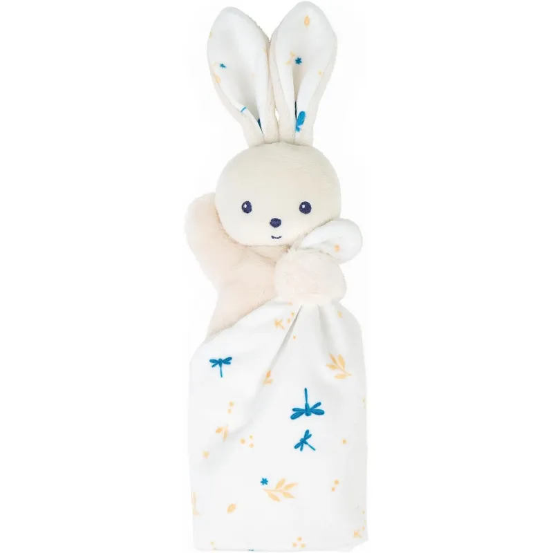 Kaloo - Doudou rabbit Square softness Delicate white - KLO-K972000 - Kaloo - Baby Comforter - Le Nuage de Charlotte