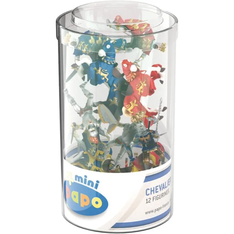 Mini Chevaliers (Tube, 12 pcs) - PAPO-33016 - Papo - Papo - Le Nuage de Charlotte