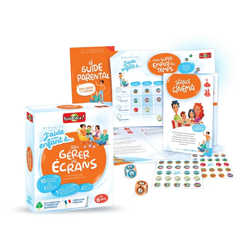 J'aide mon enfant à ... Bien gérer les écrans - BIOV-02833 - BioViva - Educational kits - Le Nuage de Charlotte