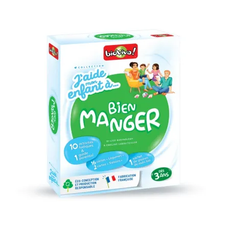 J'aide mon enfant à ... Bien manger - BIOV-02829 - BioViva - Coffrets éducatifs - Le Nuage de Charlotte