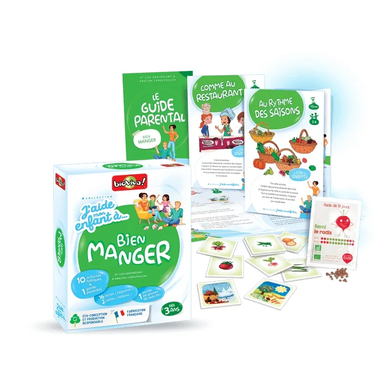 J'aide mon enfant à ... Bien manger - BIOV-02829 - BioViva - Educational kits - Le Nuage de Charlotte