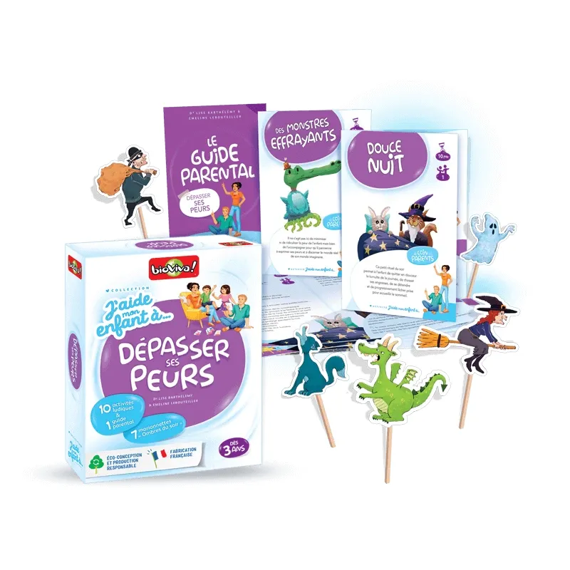 J'aide mon enfant à ... Dépasser ses peurs - BIOV-02830 - BioViva - Educational kits - Le Nuage de Charlotte