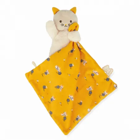 Kaloo - Doudou chien Carré douceur Jaune - KLO-K226003 - Kaloo - Mes Doudous - Le Nuage de Charlotte