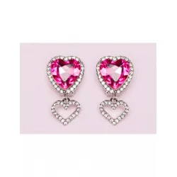 Earrings Boutique Heart Jewel Clip On - GPR-90611 - Great Pretenders - Jewelry - Le Nuage de Charlotte