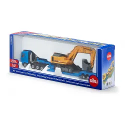 Heavy Haulage transporter with flat-bed trailer [1:87] - SIK-1847-⬜ - Siku - Cars, Trucks, etc. - Le Nuage de Charlotte