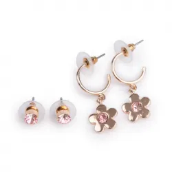 Earings Boutique Chic Bejewelled Blooms, 2 Pairs - GPR-92402 - Great Pretenders - Jewelry - Le Nuage de Charlotte