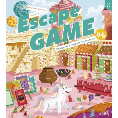 Escape Game Kids - Echappe-toi du royaume des bonbons! - FLS-9782215173489 - Editions Fleurus - Albums et Contes - Le Nuage d...