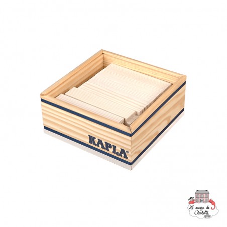 Kapla Color 40 Squares - white - KAP-K1BLA - Kapla - Wooden blocks and boards - Le Nuage de Charlotte