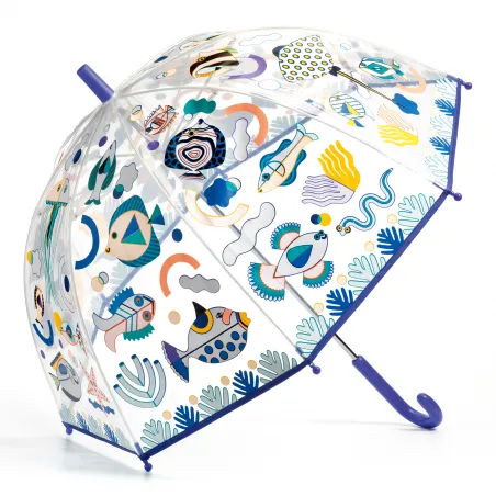 Parapluie Poissons (medium) - DJE-DD04710 - Djeco - Parapluies - Le Nuage de Charlotte