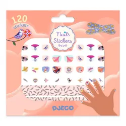 Nails Stickers - Feathers - DJE-DJ09239 - Djeco - Makeup and cosmetics for children - Le Nuage de Charlotte