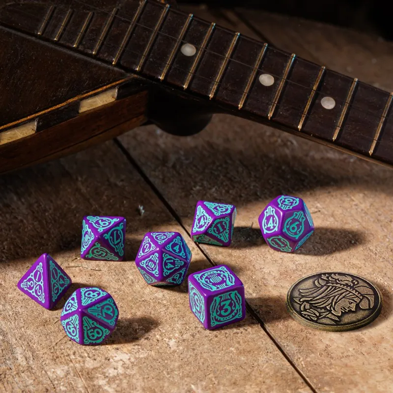 The Witcher Dice Set - Dandelion - Half a Century of Poetry [7 dices] - QWO-SWDA03 - Q Workshop - Dices, bags and other acces...