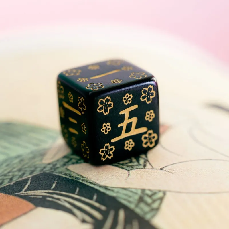 Japanese Dice Set: Deep Night Firefly - QWO-SKAN03 - Q Workshop - Dices, bags and other accessories - Le Nuage de Charlotte