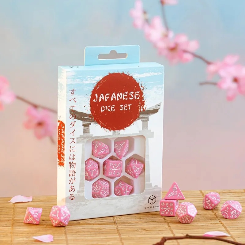 Japanese Dice Set: Sweet Spring Memory - QWO-SKAN04 - Q Workshop - Dés, sacs et autres accessoires - Le Nuage de Charlotte