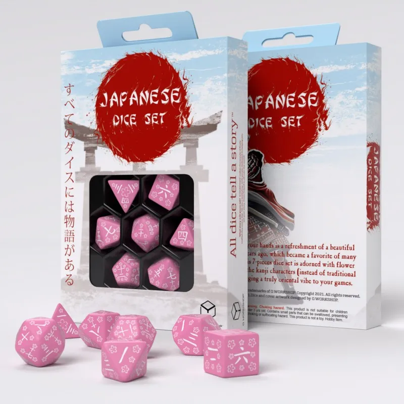 Japanese Dice Set: Sweet Spring Memory - QWO-SKAN04 - Q Workshop - Dices, bags and other accessories - Le Nuage de Charlotte