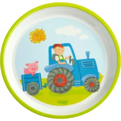 Assiette Tracteur - HAB-4010168226552 - Haba - Assiettes, bols et couverts - Le Nuage de Charlotte