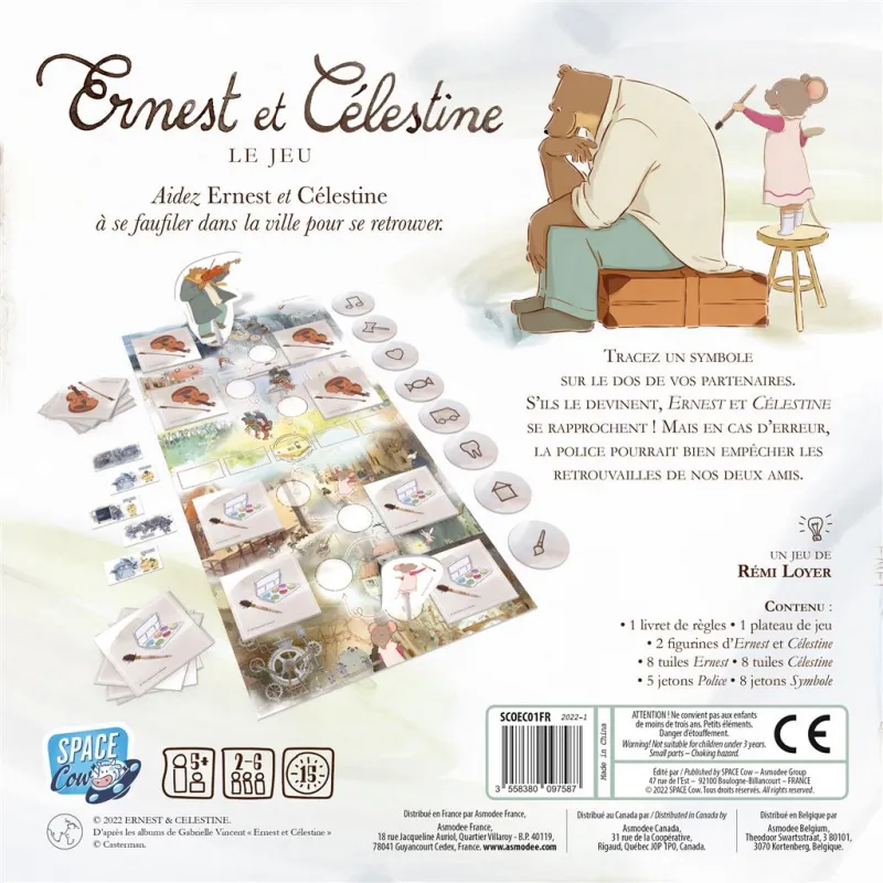 Ernest et Célestine - SPC-191524 - Space Cow - Jeux de société - Le Nuage de Charlotte