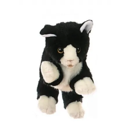 Little black and white cat - LPS-W045 - Living Puppets - Hand Puppets - Le Nuage de Charlotte