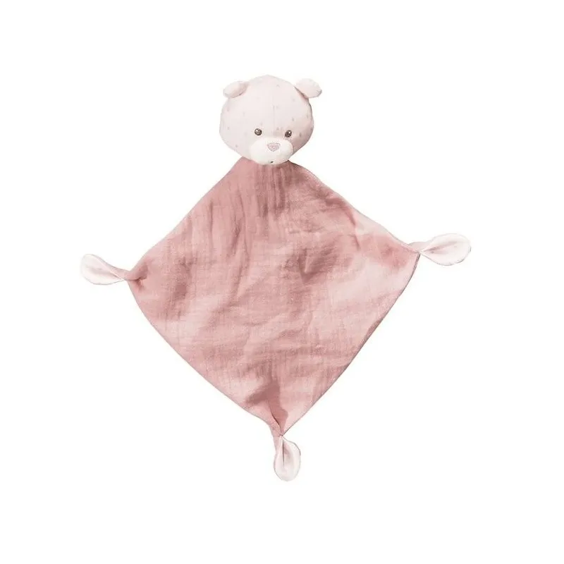 Doudou mouchoir Rose Lily Poudrée - SAUT-009413 - Sauthon - Mes Doudous - Le Nuage de Charlotte