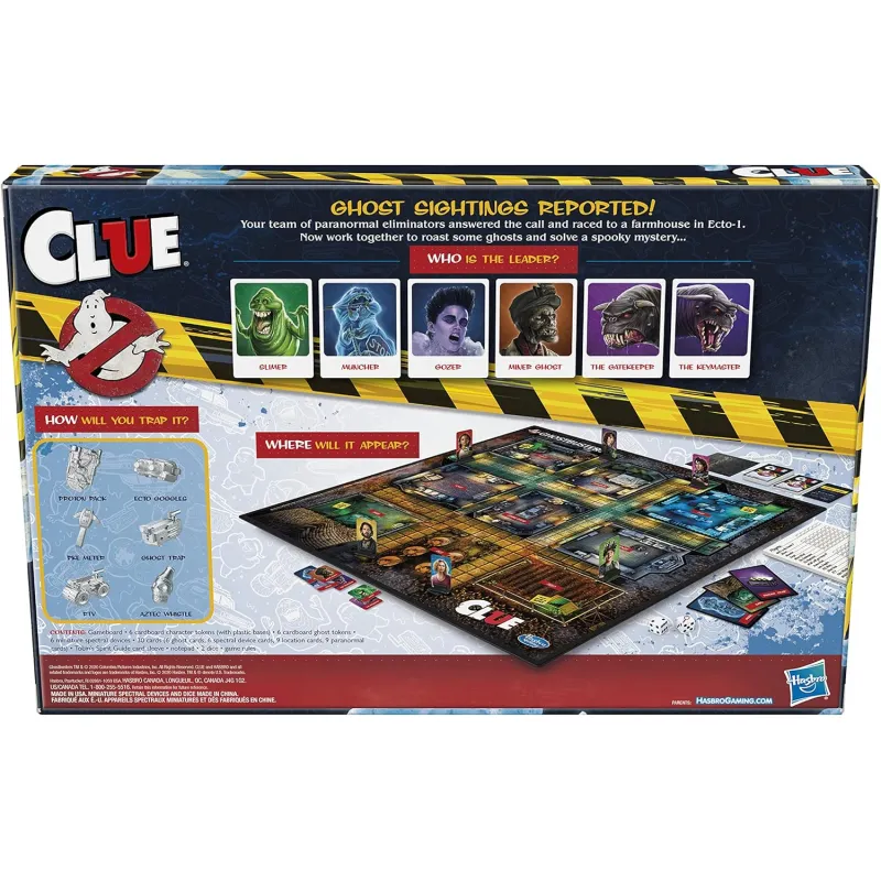 Cluedo SOS Fantômes - HAS-E9564 - Hasbro - Jeux de société - Le Nuage de Charlotte