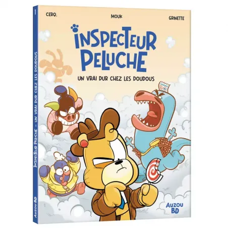 Inspecteur peluche - Tome 1 - Un vrai dur chez les doudous - AUZ-9791039519830 - Editions Auzou - Bandes Dessinées - Le Nuage...