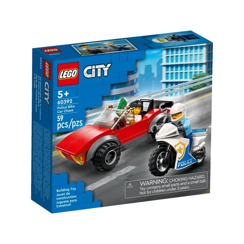 LEGO® City 60392 : La course-poursuite de la moto de police