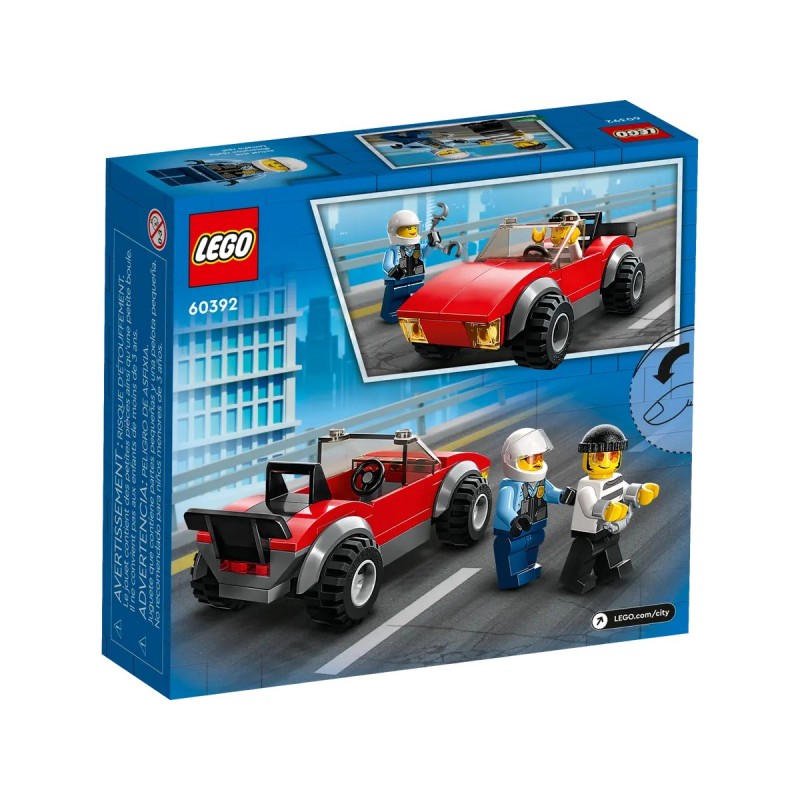 LEGO® City 60392 : La course-poursuite de la moto de police