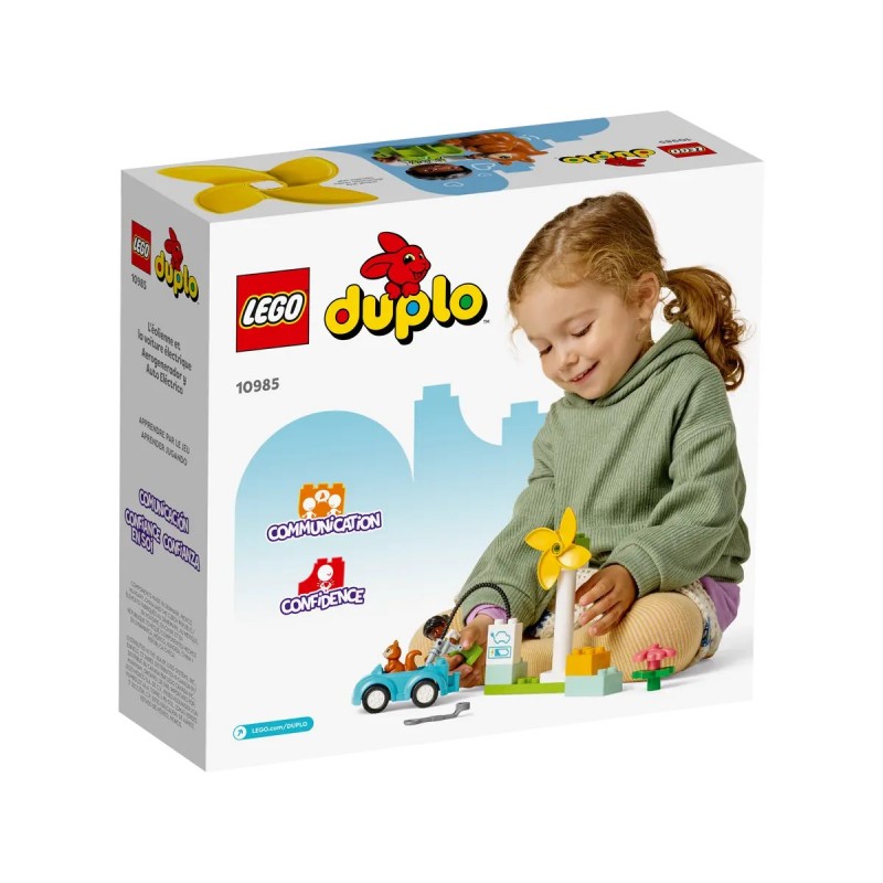 DUPLO® 10985 : L’éolienne et la voiture électrique