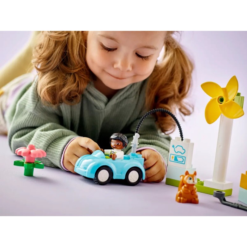 DUPLO® 10985 : L’éolienne et la voiture électrique