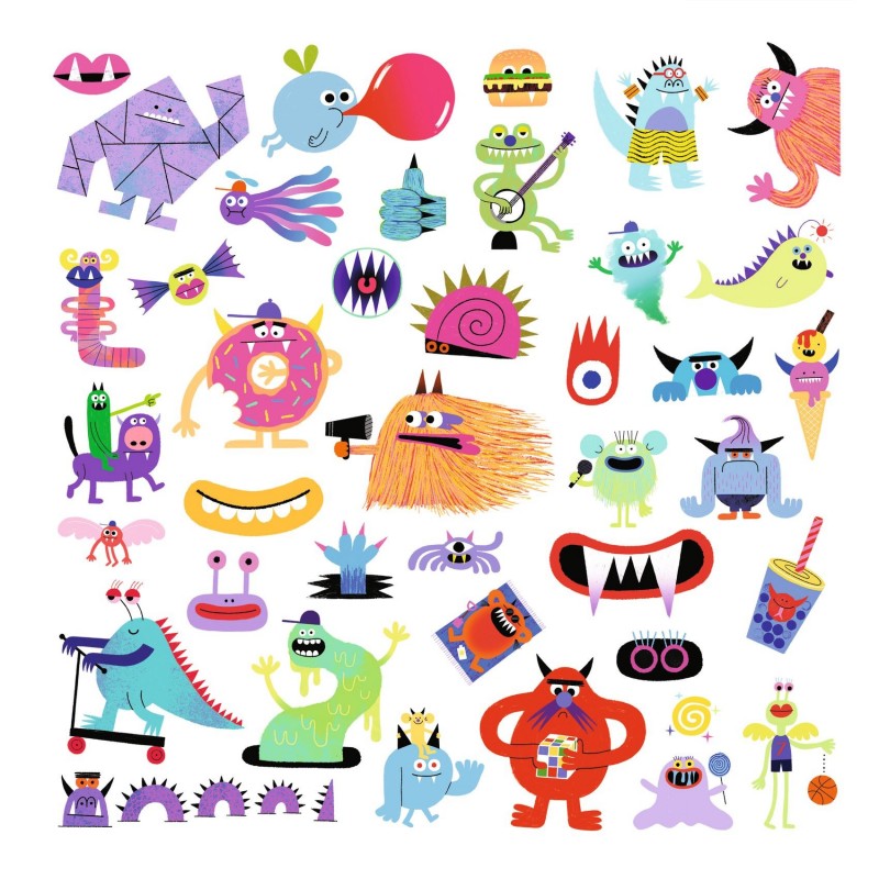 Djeco Stickers - Monstres