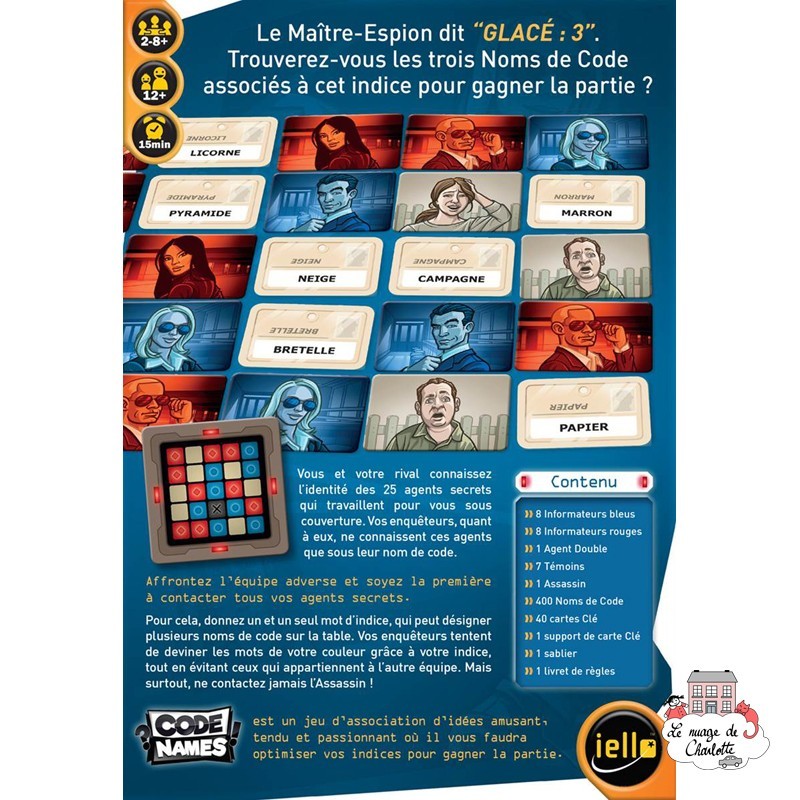 CodeNames - IEL-51285 - Iello - Jeux de société - Le Nuage de Charlotte