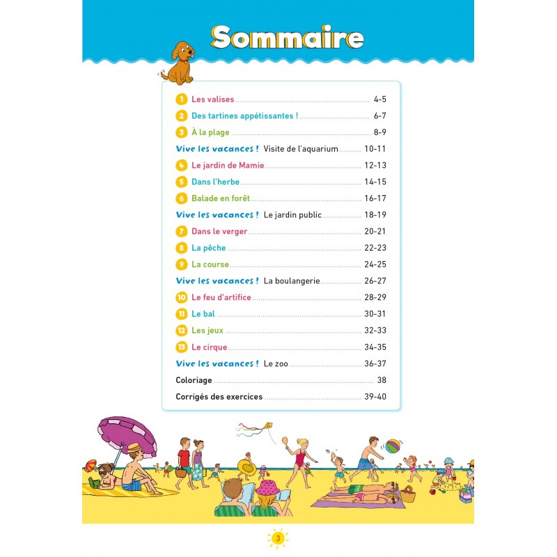 Sami et Julie - Mon cahier de vacances - 3 - 4 ans