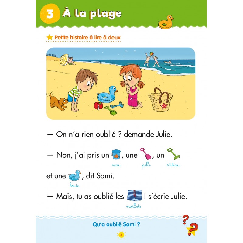 Sami et Julie - Mon cahier de vacances - 3 - 4 ans