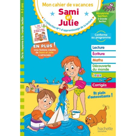 Sami et Julie - Mon cahier de vacances - 4 - 5 ans