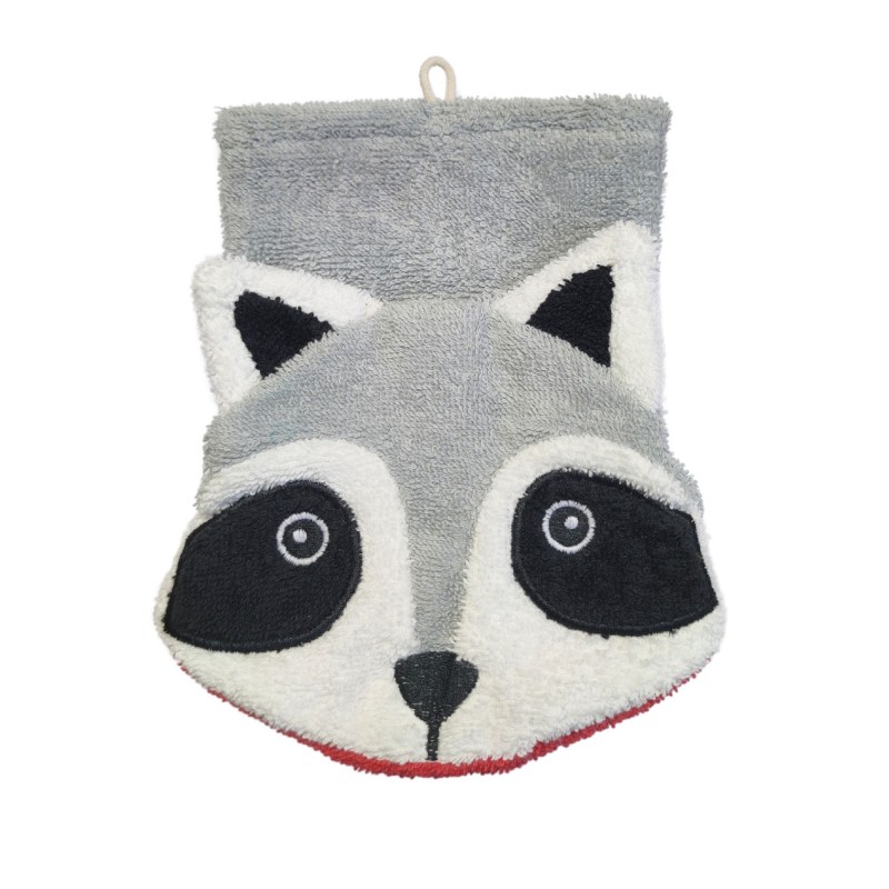 Raccoon washcloth Wanda (large)