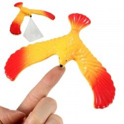 Yellow and Red balancing bird