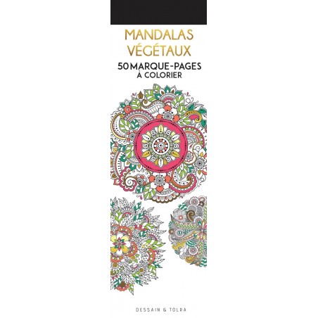 50 marque-pages - Mandalas végétaux