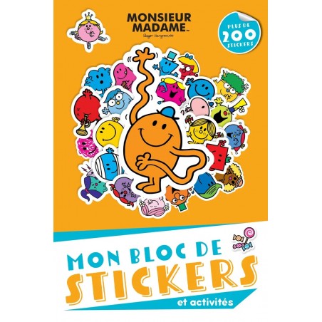 Monsieur Madame - Mon bloc de stickers et activités