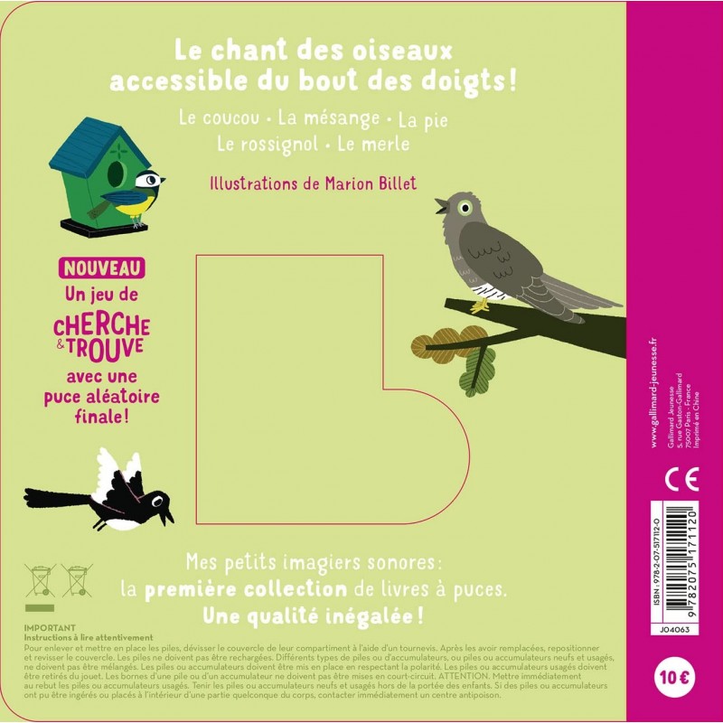 Acheter Mes petits imagiers sonores - Les oiseaux - Imagiers / Évei...