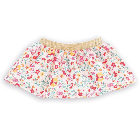 Winter Party Skirt in Flowers for "ma Corolle" doll